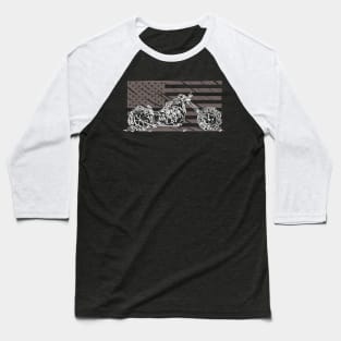 USA flag bike Baseball T-Shirt